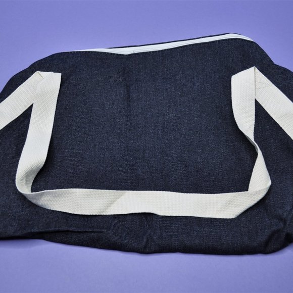 NWOT Private Party "Will Workout for Cupcakes" Denim Gym Bag - Picture 4 of 10